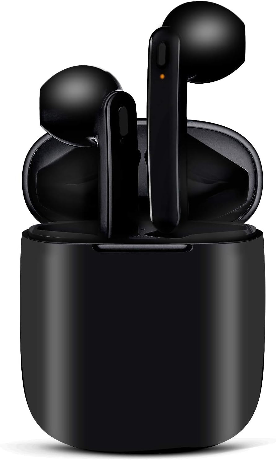 IPX7 Waterproof Bluetooth Earbuds, True Wireless Earbuds, 35H Cyclic Playtime Headphones with Charging Case and Mic for Iphone Android, In-Ear Stereo Earphones Headset for Sport - Black