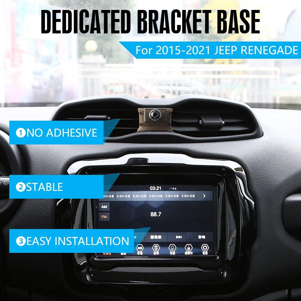 for Jeep Renegade Accessories Car Phone Holder Mount Magnetic Magnet 20115 2016 2017 2018 2019 2020 2021 Cell Phone for Iphone Samsung HTC Air Vent Dedicated
