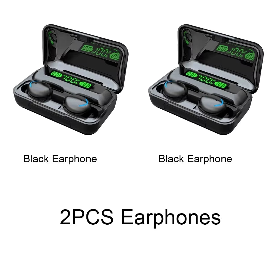 F9 Wireless Earphones Bluetooth TWS LED Dislpaly Binaural Headset Waterproof HD Calling CVC 8.0 Noise Reduction Headphones